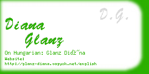 diana glanz business card